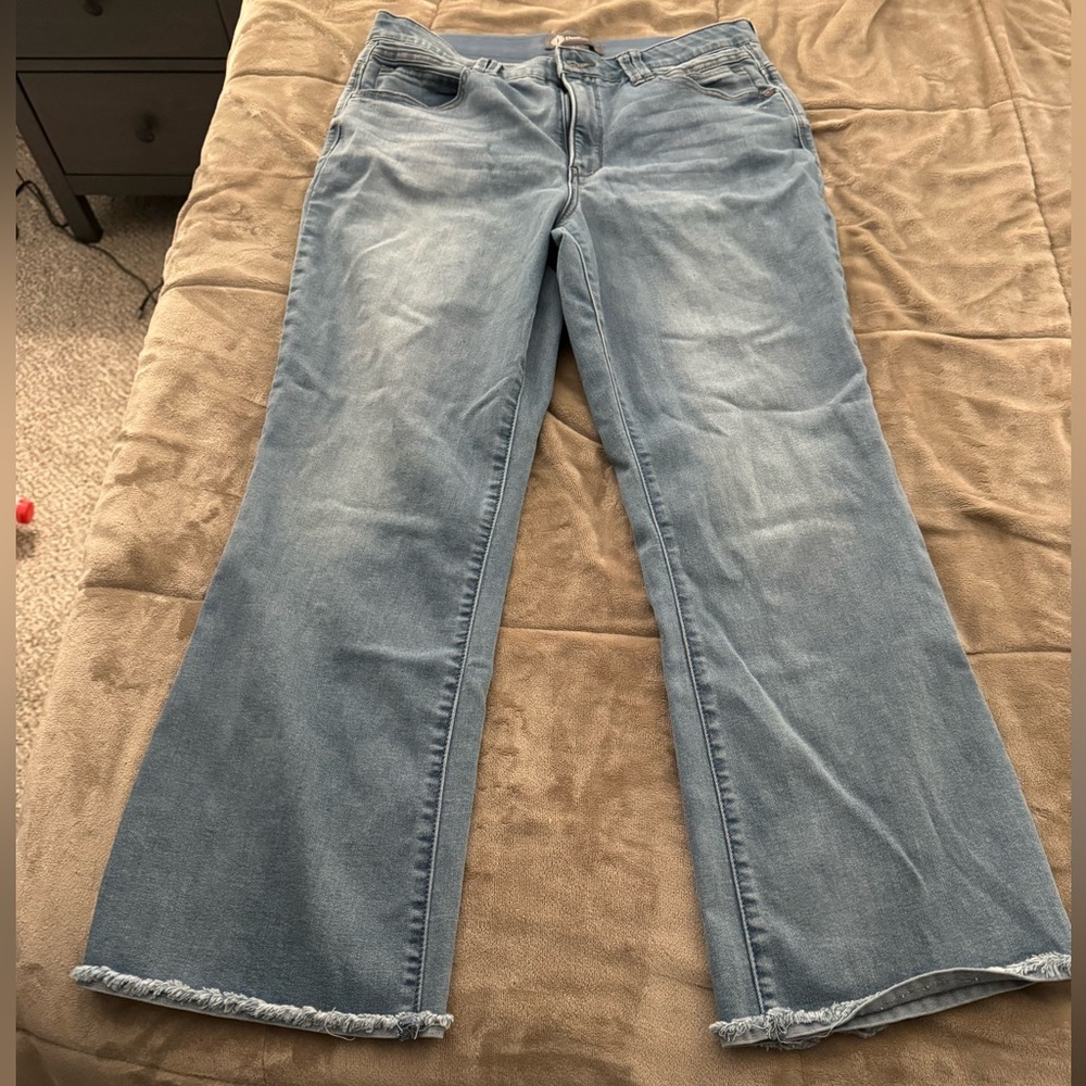 Democracy size 12 high rise stretch flares